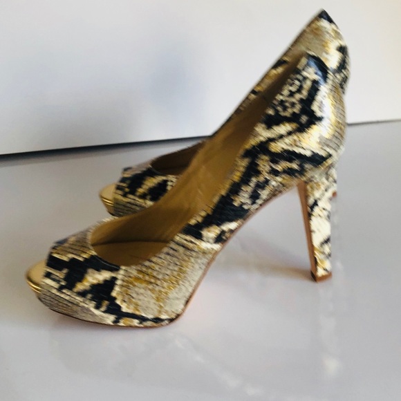 Kate Spade Peep Toe Python Heels - Picture 6 of 6